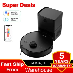 LDS Robot Vacuum Cleaner & Mop Liectroux M70 Pro,Wet Dry Cleaning,Self Empty,Multi-floor Map,6500Pa,Carpet Boost,Max.175Mins Run